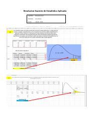 Resolucion Examen de Estadística Aplicada docx Resolucion Examen de