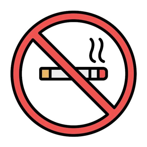 Premium Vector No Smoking Vector Illustration Style