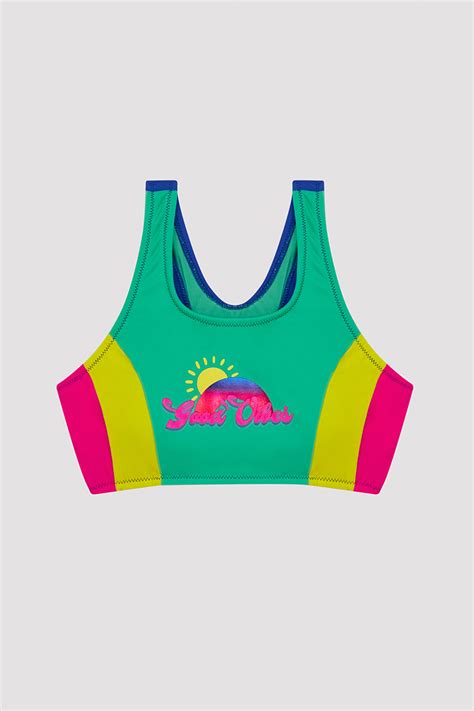 Kız Çocuk Renkli Halter Bikini Takımı PL82O1N823IY MIX Çok Renkli Penti