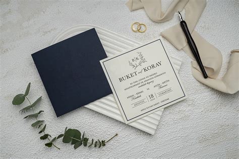 Invitatie De Nunta Cu Motiv Elegant Cod 9287 P Indigo