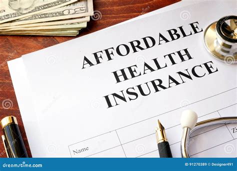 Affordable Health Insurance. Stock Image - Image of finance, care: 91270389