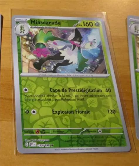 Pokemon Ecarlat Violet Francaise Card Reverse Holo Carte Miascarade