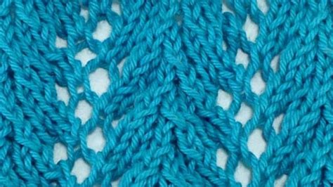 Fern Lace Stitch Knitting Stitch Dictionary