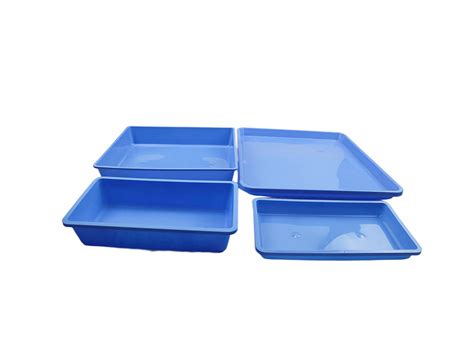 Disposable Plastic Blue Medical Tray Surgery Consumables Dressing Tray