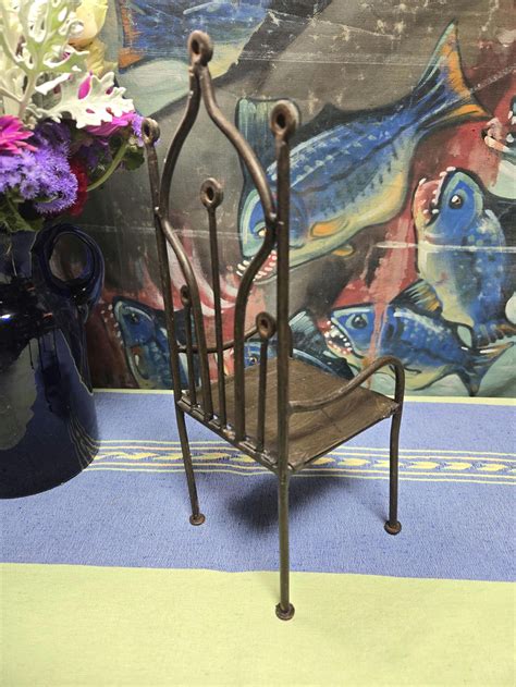 Jeweled Metal Gothic Style Doll Chair Etsy