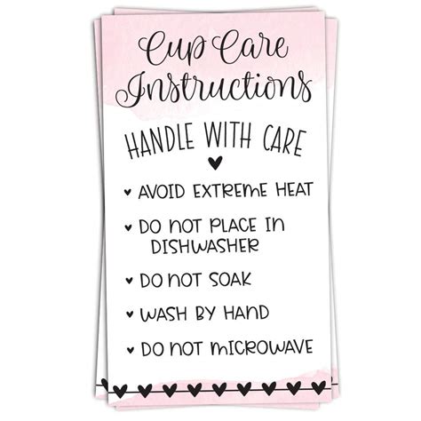 Free Printable Care Cards For Your Craft Business Cutting Off