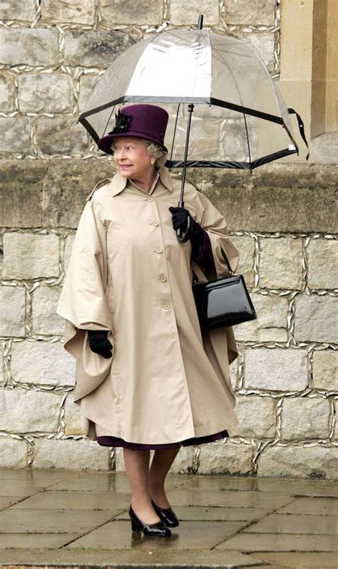 20 of Queen Elizabeth's Most Fashionable Umbrella Moments