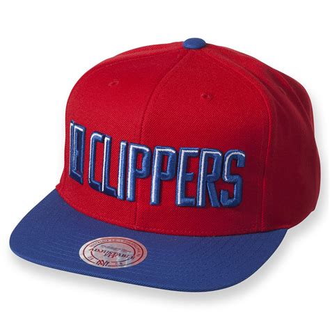 Mitchell And Ness Nostalgia Co Xl Logo 2 Tone Snapback La Clippers