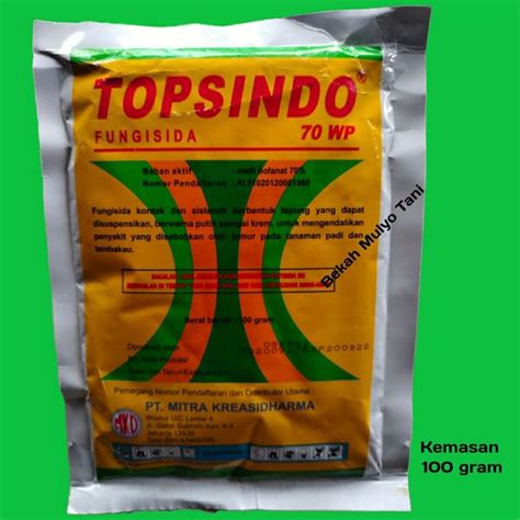 Jual Fungisida Topsindo 70WP 100gram Obat Pembasmi Jamur Tanaman