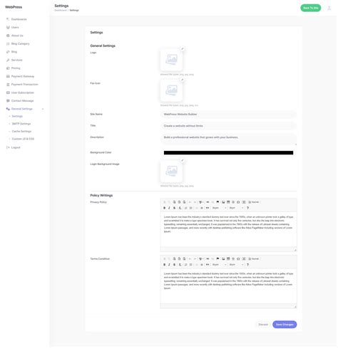 webpress website builder codester