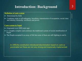 Caste System Nepal presentation