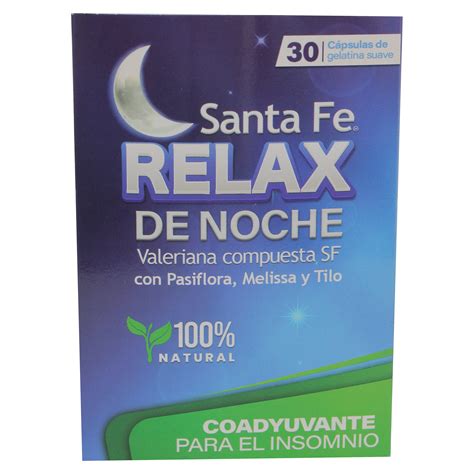 comprar relax noche santa fe natura antiestress  capsulas walmart