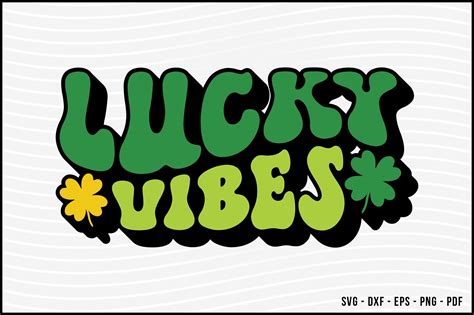 Lucky Vibes Retro Svg Graphic By Beecraftr · Creative Fabrica