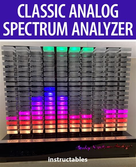 Classic Analog Spectrum Analyzer For Your Desktop Spectrum Analyzer Spectrum Led Matrix