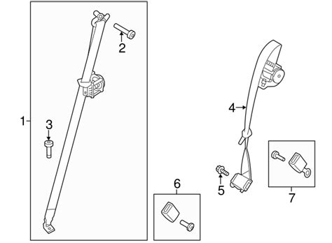 2011 2015 Ford OEM Seat Belt Assembly BB5Z 78611B68 AA Ford Parts Center