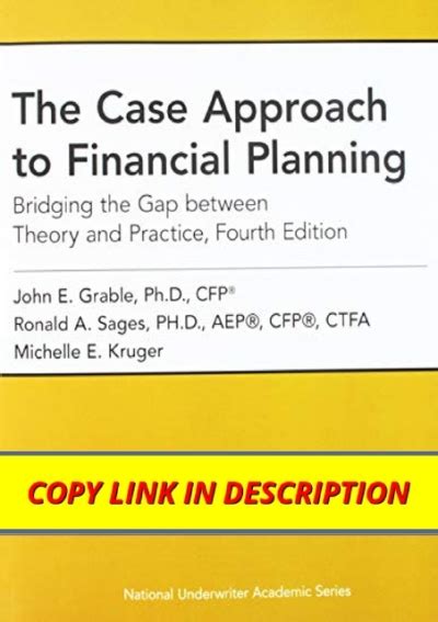 PDF The Case Approach To Financial Planning Bridging The Gap Between