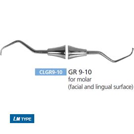 Osung GR 9 10 Gracey Curette With A Stainless Steel Handle For Molars