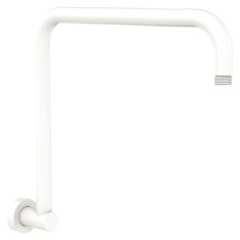 Fienza Kaya Round Fixed Gooseneck Shower Arm Matte White 422111mw