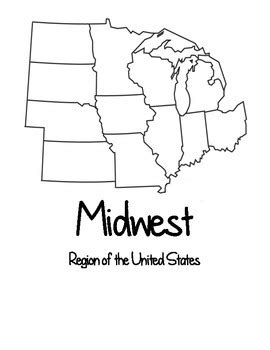 Midwest State Map Blank - Allina Madeline