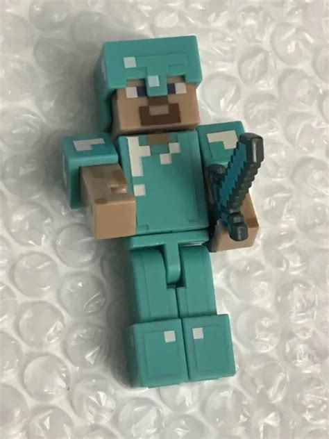 Minecraft Overworld Steve With Diamond Armor Action Figure Series