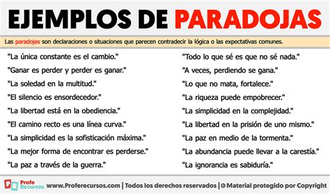 Ejemplos De Paradojas