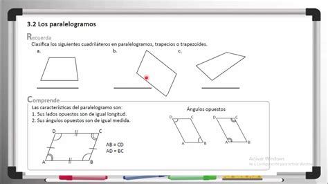 Los Paralelogramos Cuaderno De Ejercicios Recuerda Youtube