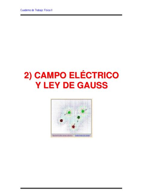 PDF Cap 2 y 3 CAMPO ELÉCTRICO Y LEY DE GAUSS pdf DOKUMEN TIPS