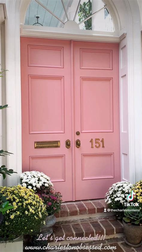 Pink Front Doors And Mums On Queen Street Video Pink Front Door