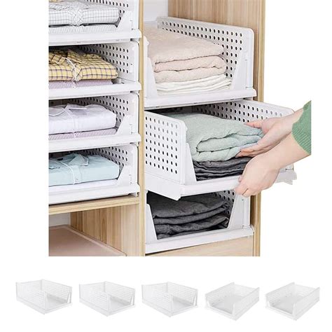 Stackable Wardrobe Storage Box Folding Stackable Wardrobe 47 Off