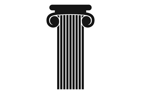 Roman Column Icon Simple Style By Anatolir Thehungryjpeg