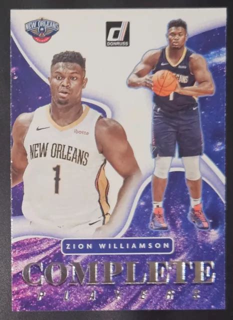 ZION WILLIAMSON 2021 22 Panini Donruss COMPLETE PLAYERS Insert Card No