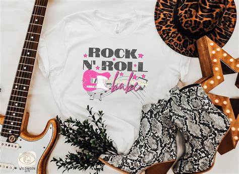 Rock N Roll Babe PNG Sublimation Designs Boho Designs Hippie Png