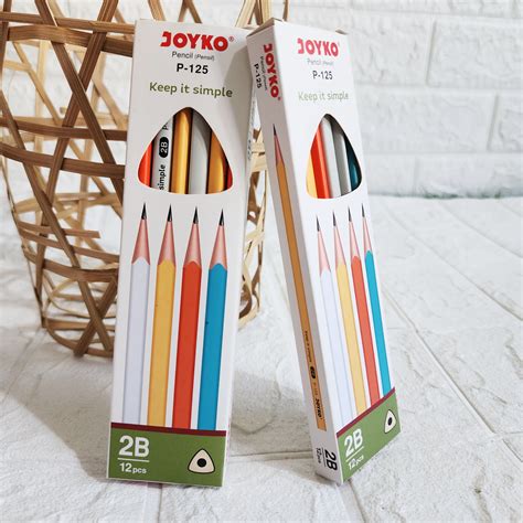 Pensil Pencil B Joyko P Box Isi Pcs Pensil Trigular Grip Warna