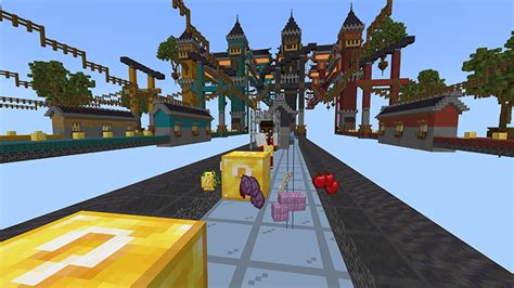 Lucky Block Race By Cynosia Minecraft Marketplace Map Minecraft