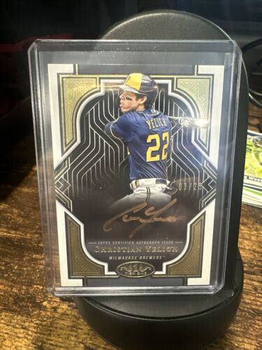 Christian Yelich T A Cy Prices Topps Tier One Autographs