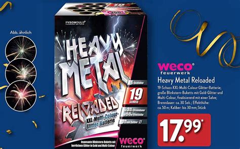 Weco Feuerwerk Heavy Metal Reloaded Angebot Bei ALDI Nord 1Prospekte De