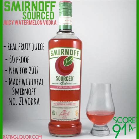 smirnoff watermelon vodka  refreshing summer cocktail