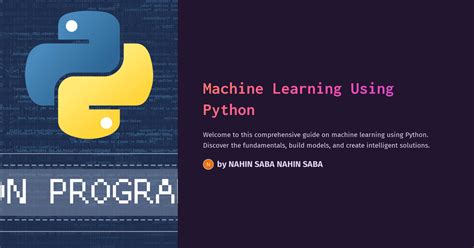 Machine Learning Using Python