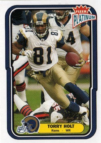 torry holt rams football card | LOUIS RAMS - Torry Holt #41 FLEER Platinum 2004 NFL American ...