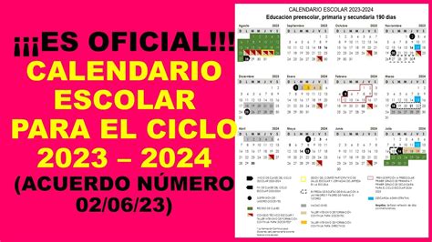 Soy Docente Es Oficial Calendario Escolar Para El Ciclo