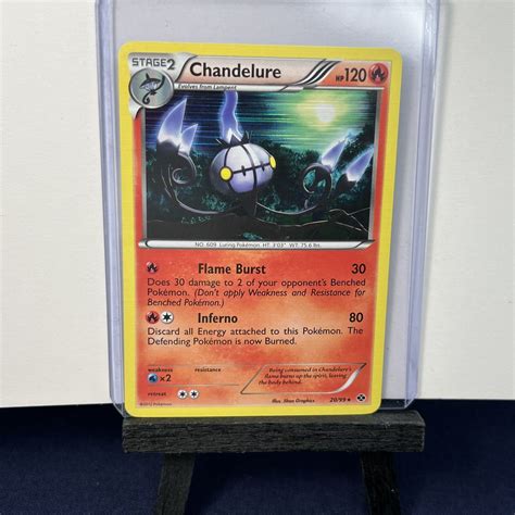 Chandelure 20 99 Holo Rare Black White 4 Next Destinies Pokemon Card