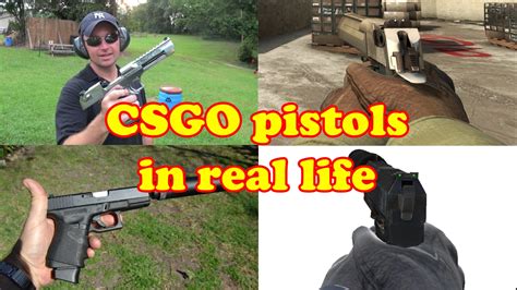 CS GO PISTOLS IN REAL LIFE ALL CSGO PISTOLS YouTube