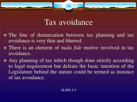 Ppt Tax Avoidance Powerpoint Presentation Free Download Id5482983