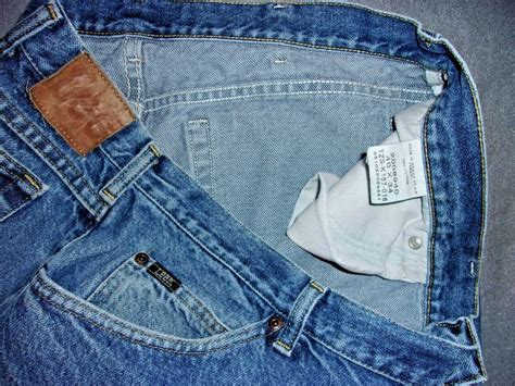 Men S Lee Straight Leg Blue Jeans Cotton X Ebay