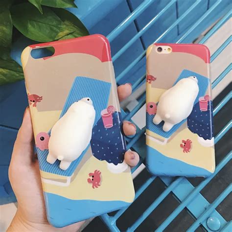 Squishy Case For Iphone 6 6s 7 Plus Cases 3d Soft Silicone Seal Squishy