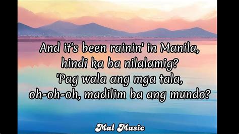 Lola Amour Raining In Manila Lyrics Youtube