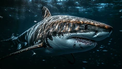 Majestic dolphin teeth pose danger in close up underwater portrait ...