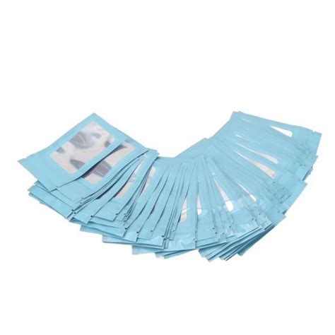 Ziplock Lot De 100 Sacs Holographiques Refermables Avec 80 Autocollants