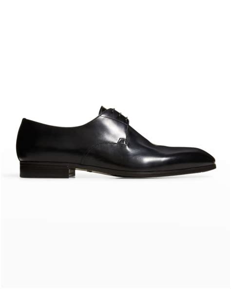 Santoni Men S Laurence One Piece Leather Dress Shoes Neiman Marcus