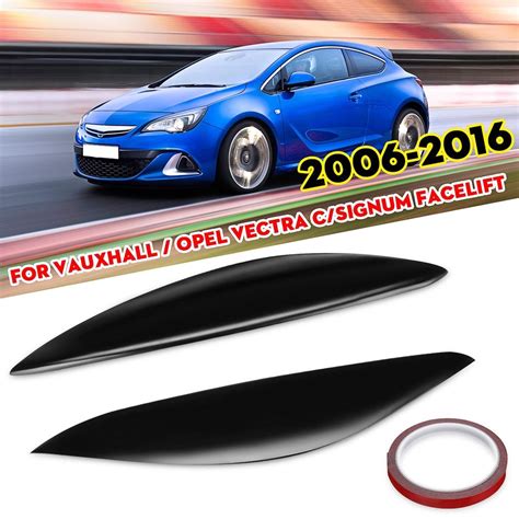 Buy Car Fiberglass Headlight Eyebrows Eyelids For Vauxhall Opel Vectra C Signum Facelift 2006